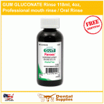 GUM GLUCONATE Rinse 118ml, 4oz, Professional mouth rinse / Oral Rinse 